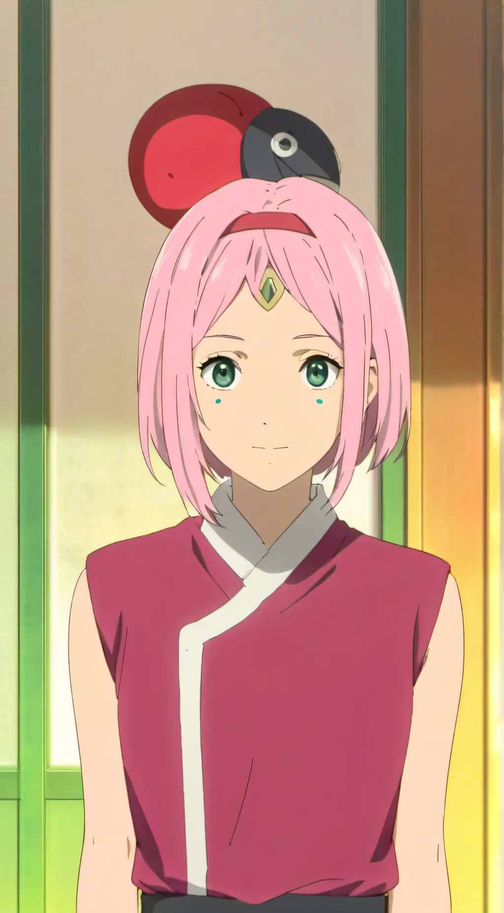 ai character: Sakura Haruno background