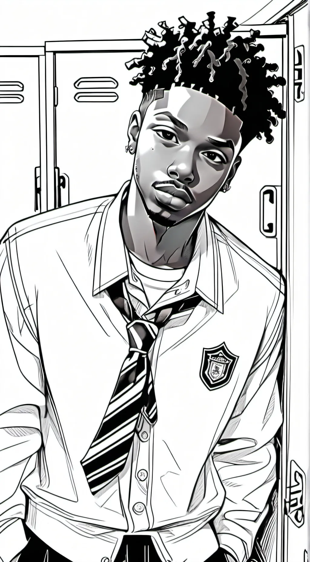 ai character: Treyvon  background