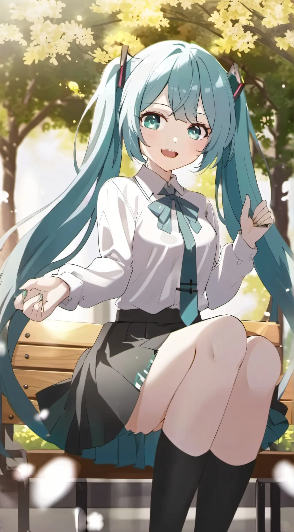 ai character: Hatsune Miku background