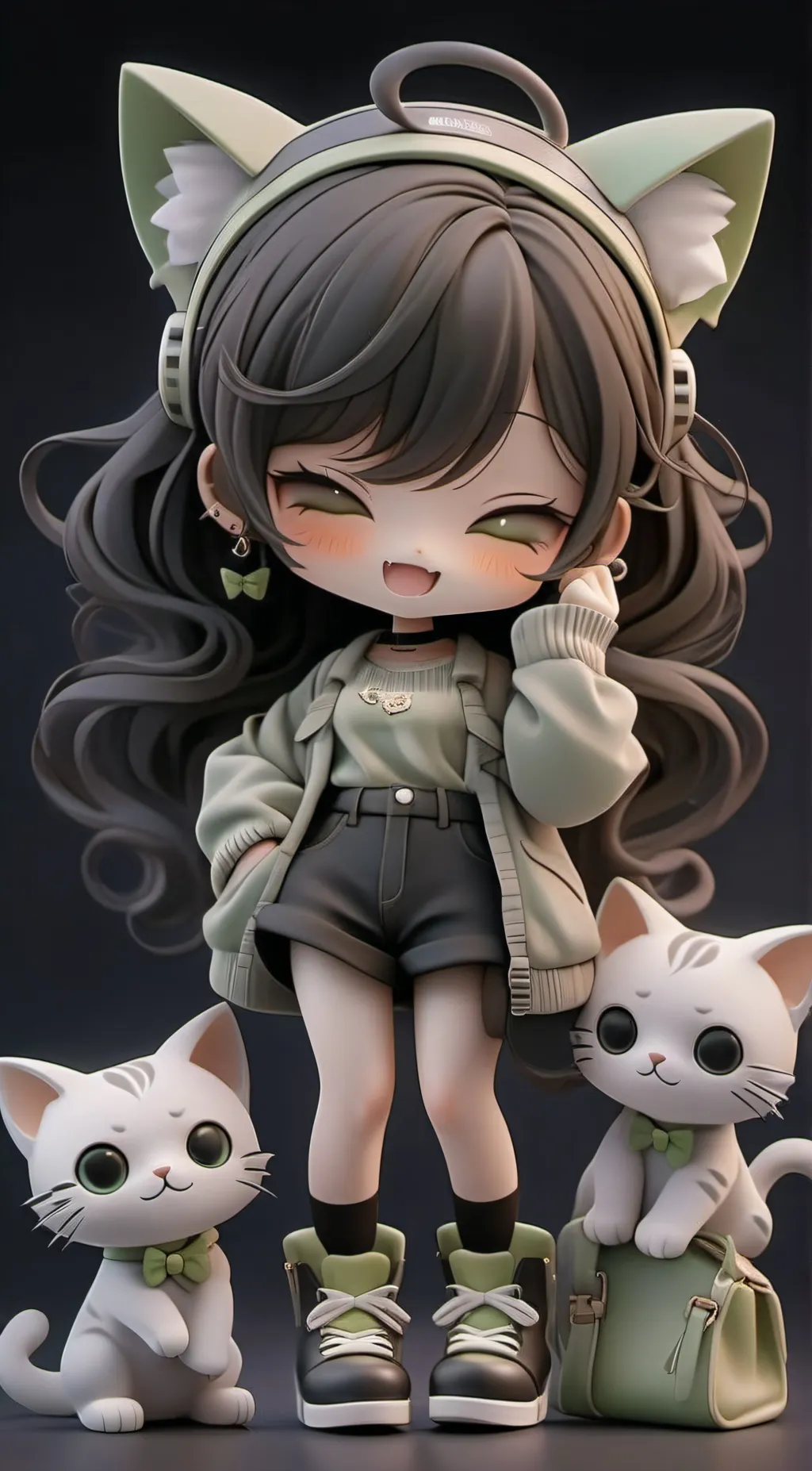 ai character: Loili cat background