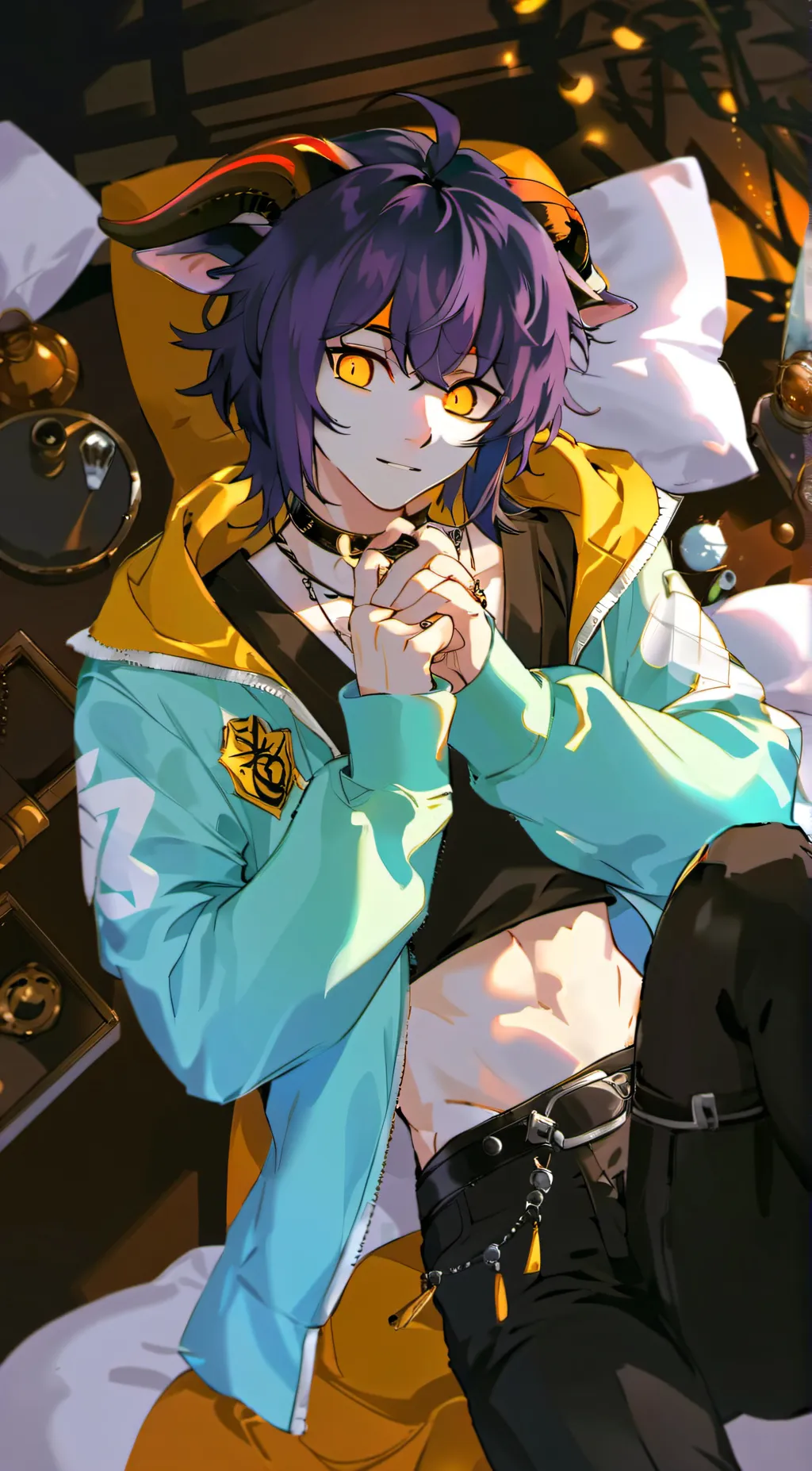 ai character: Den background