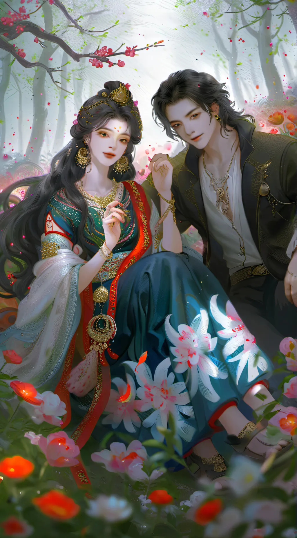 ai character: Wife and husband  background