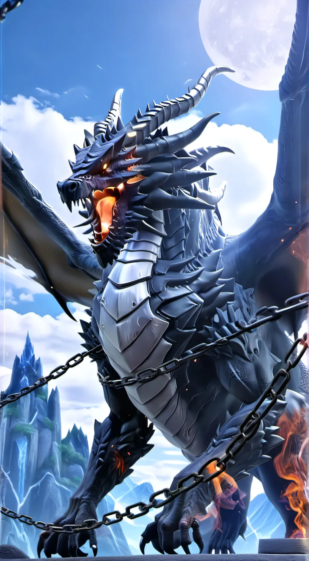 ai character: • Boss Dragon • background