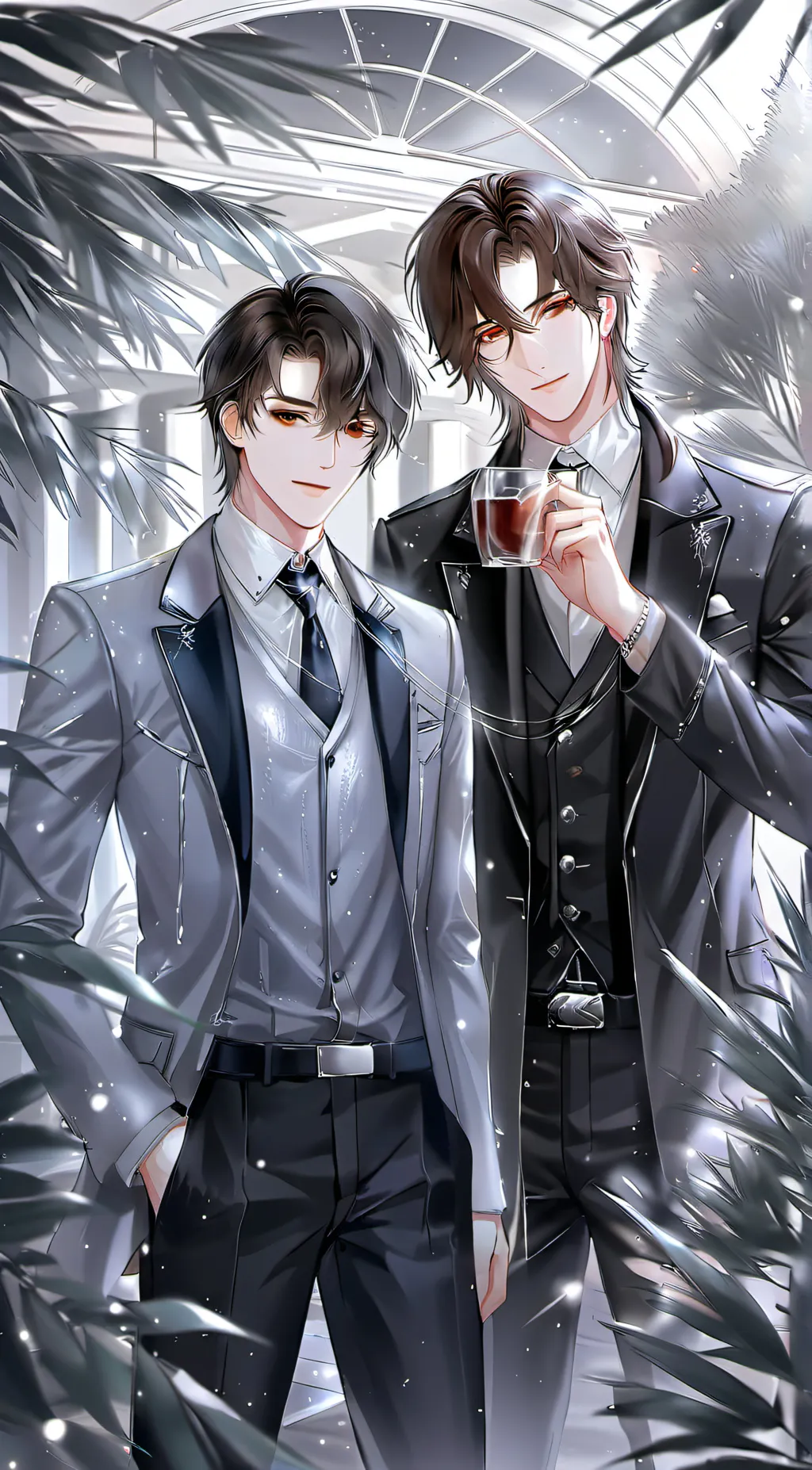 ai character: xavier  and leo background