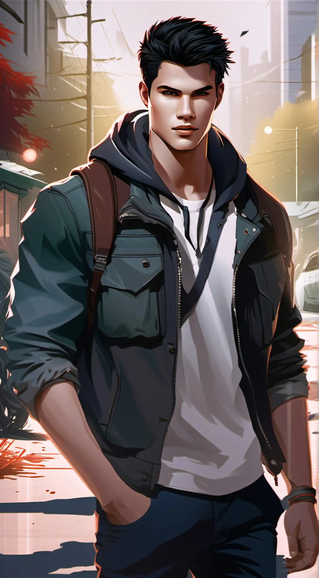ai character: Jacob Black background