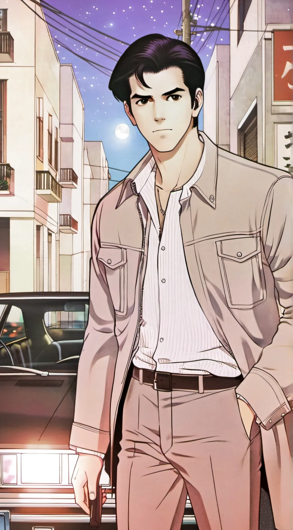 ai character: Leonardo background