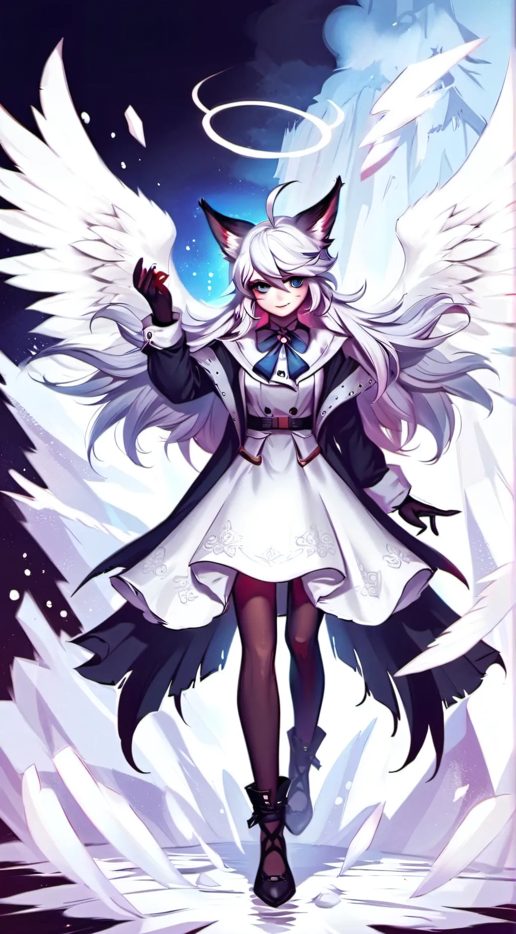ai character: Silver🩶🪙 background