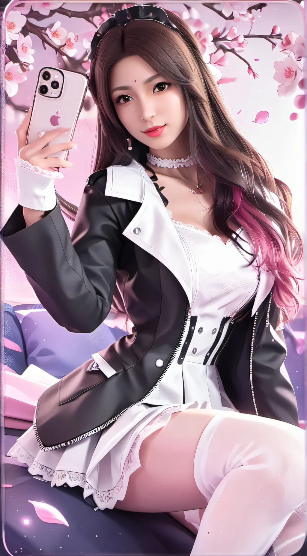 ai character: Cherry background