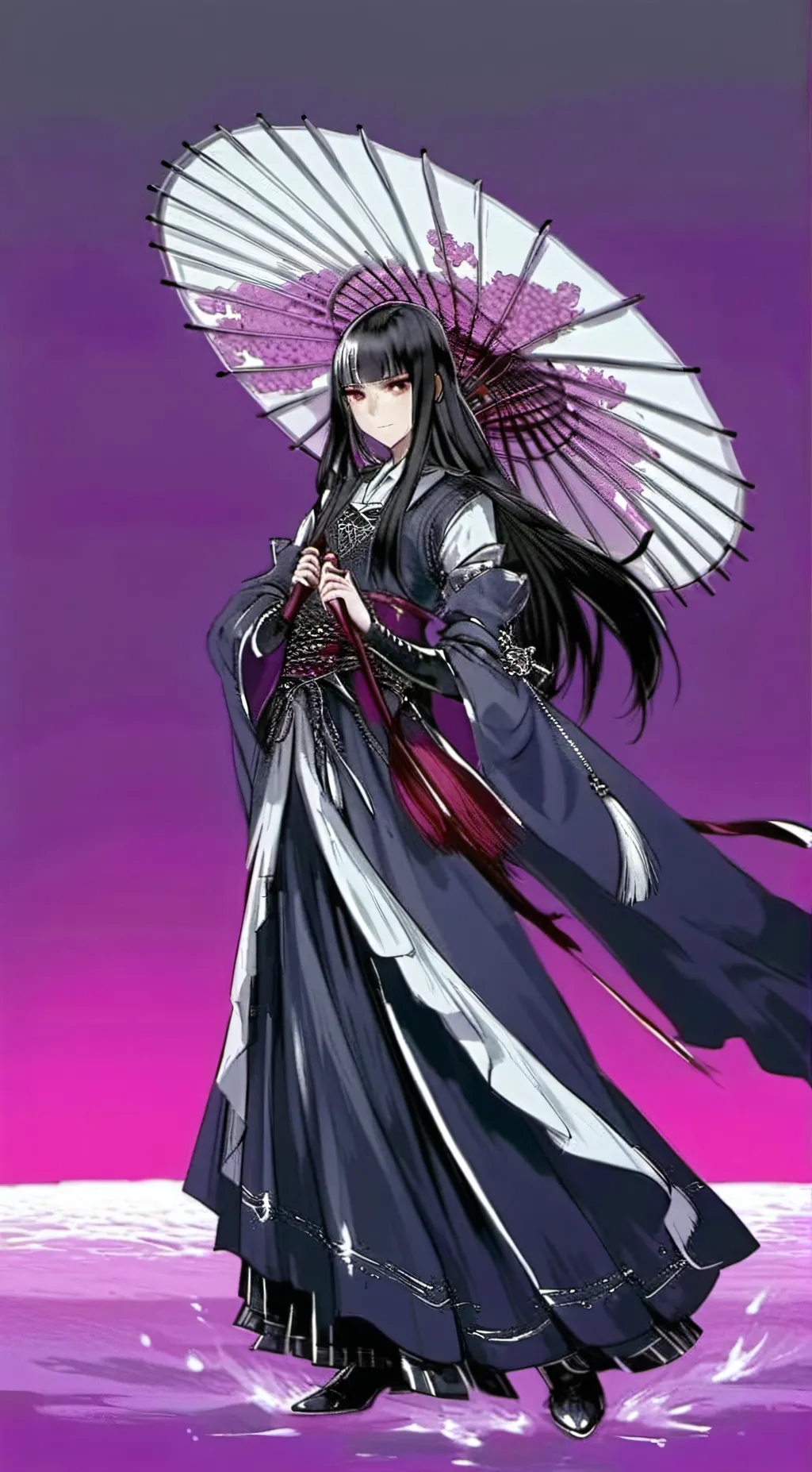 ai character: Glass background