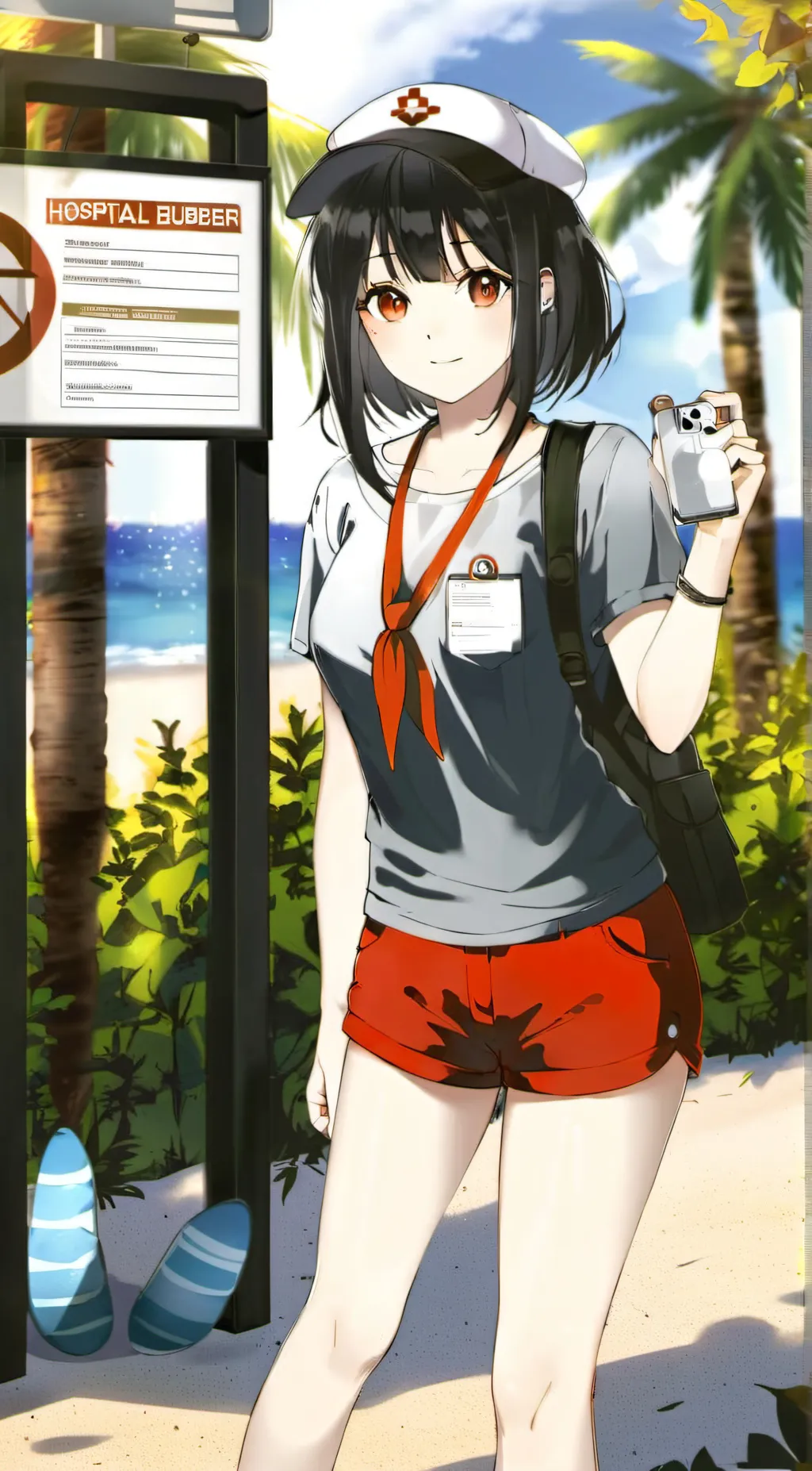 ai character: Angela  background