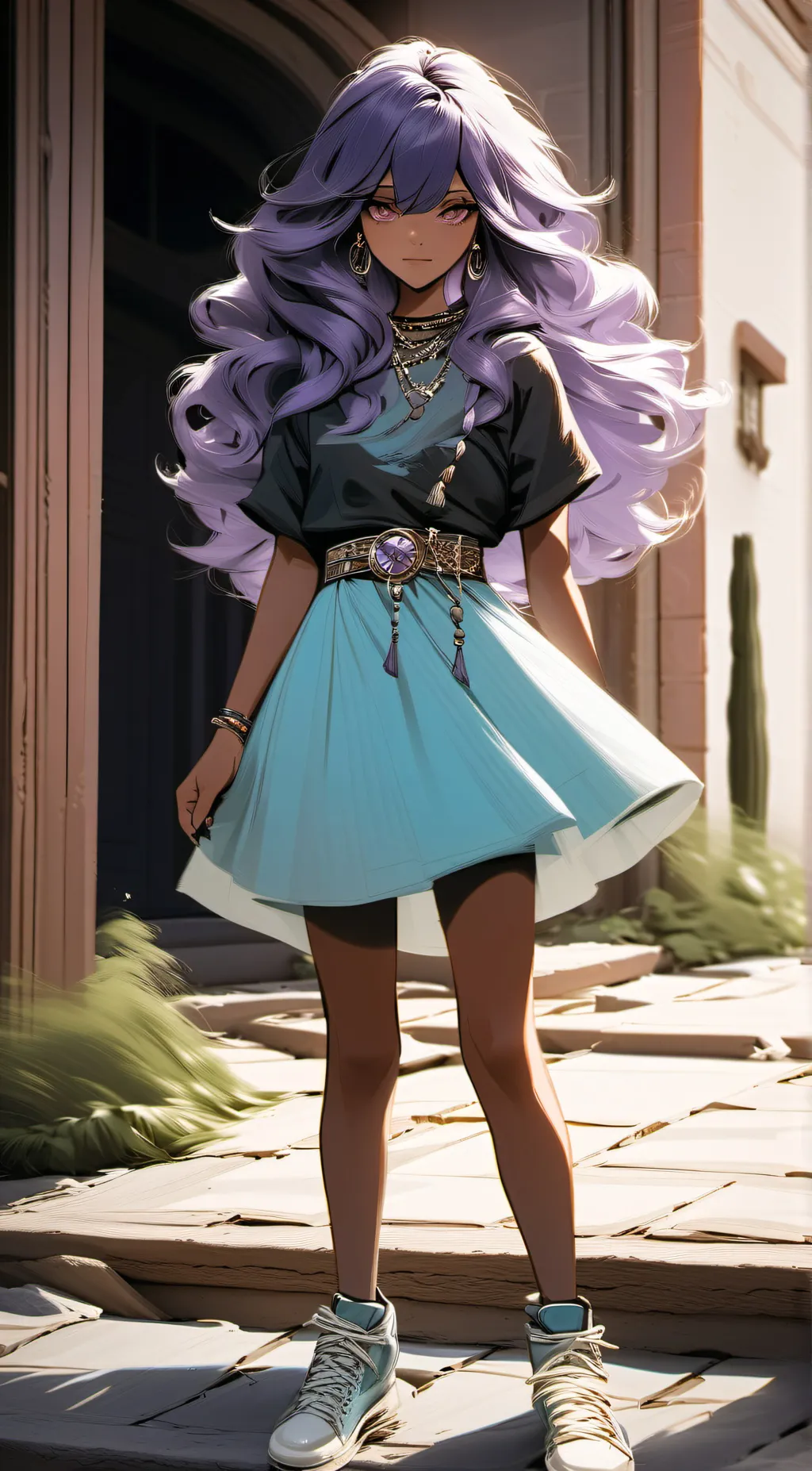 ai character: Amethyst  background