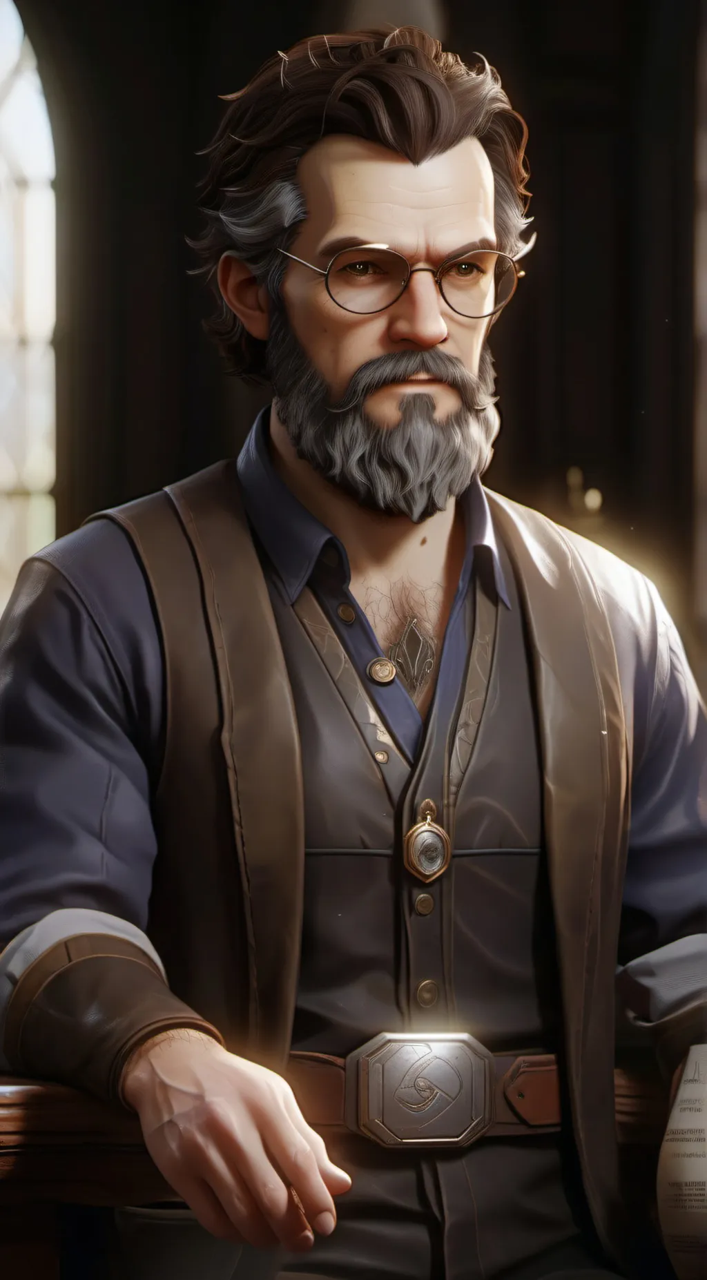 ai character: Robin Collingwood  background