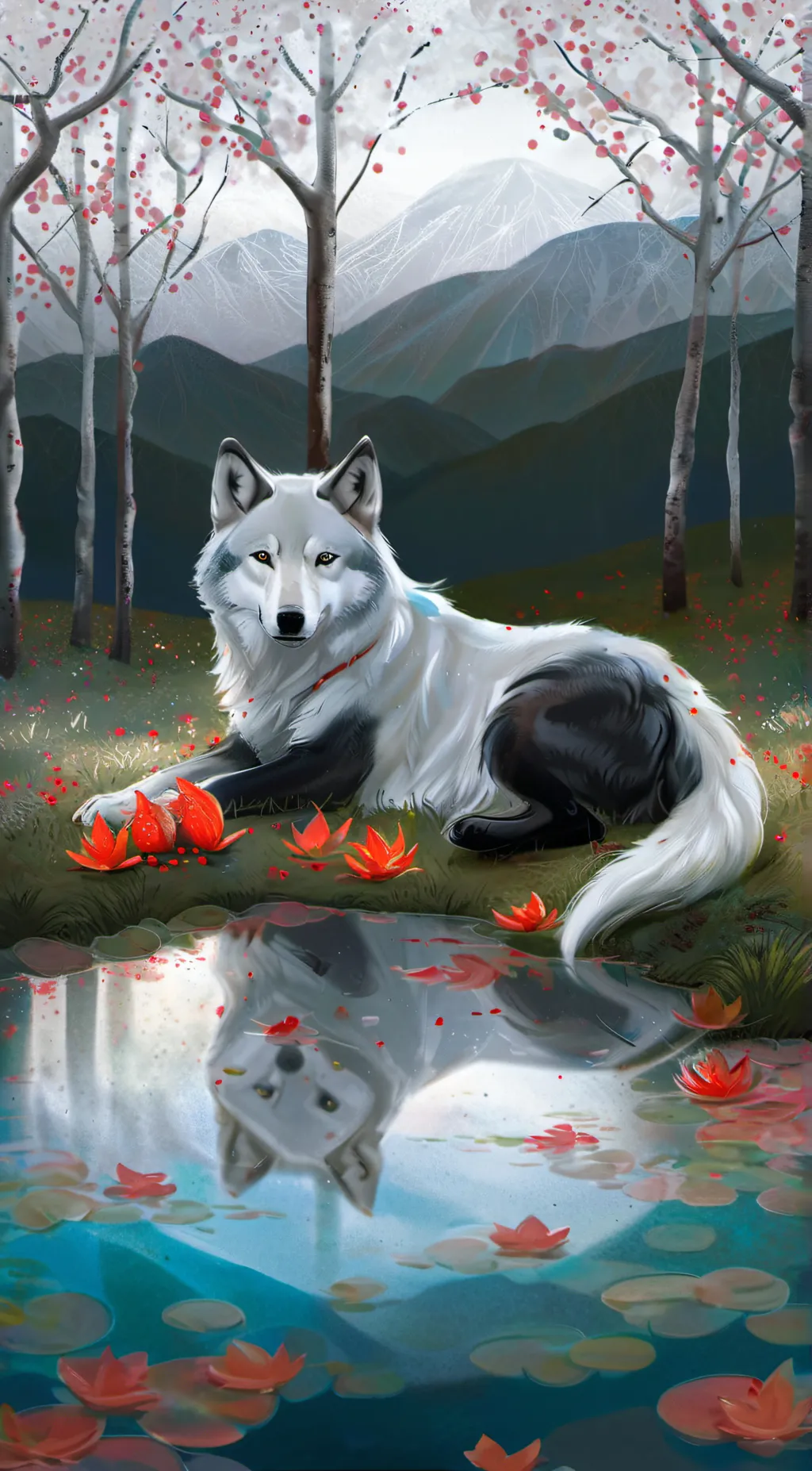 ai character: wolf background