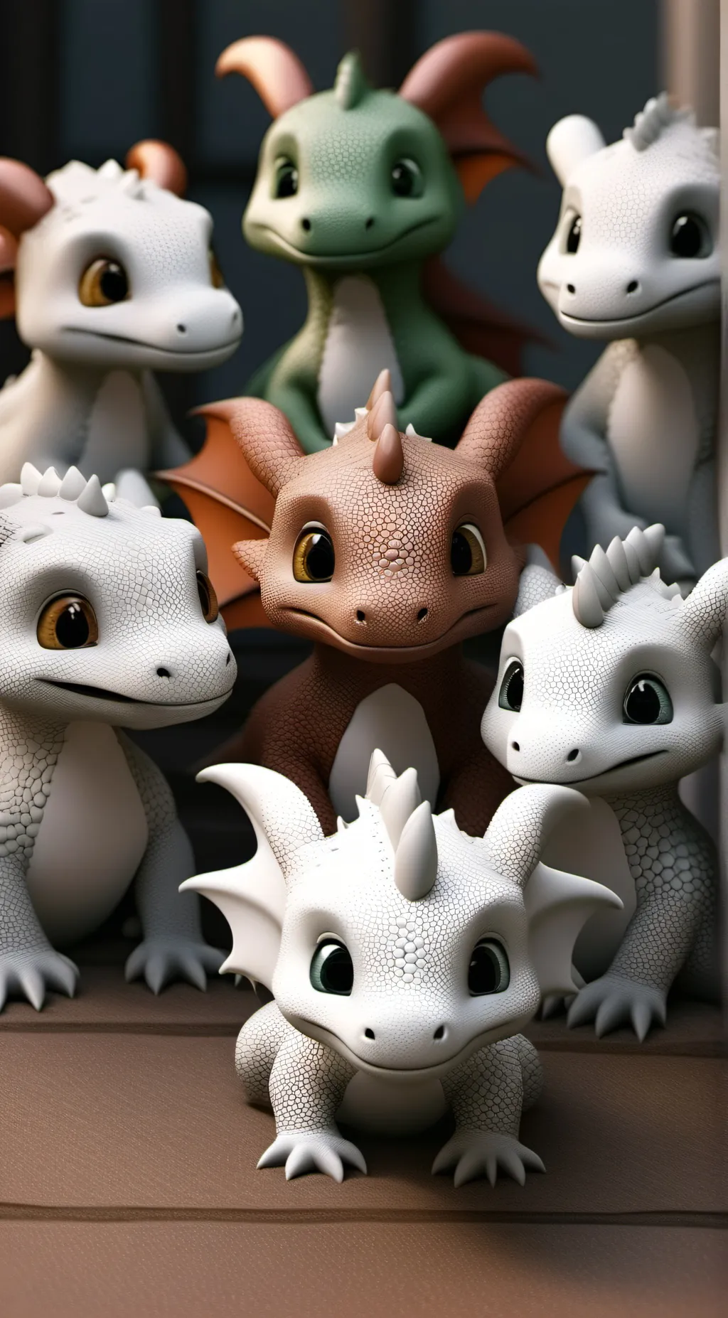 ai character: baby dragons background