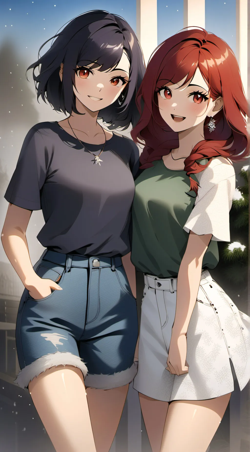 ai character: Emma and Anna background