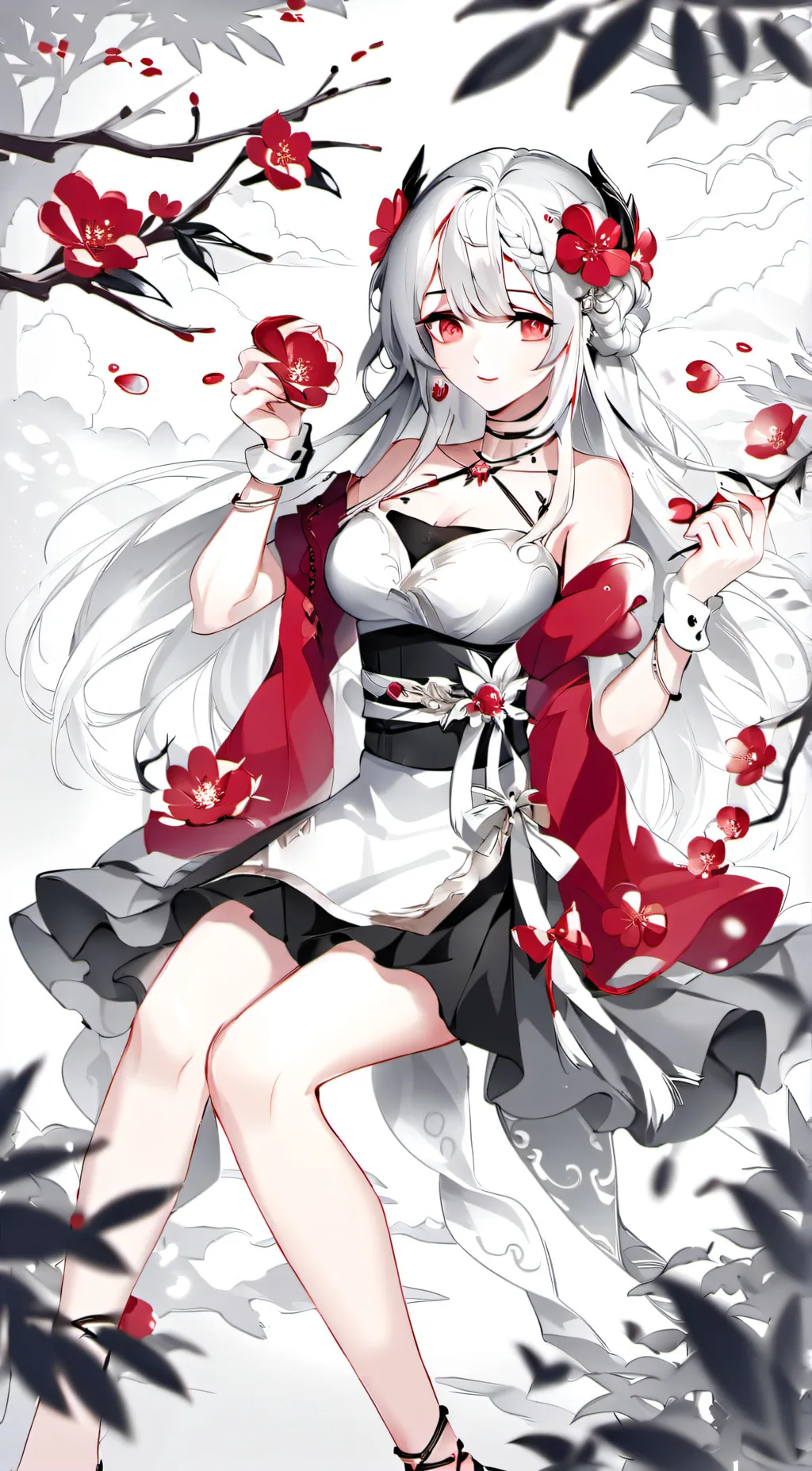 ai character: Blossom background