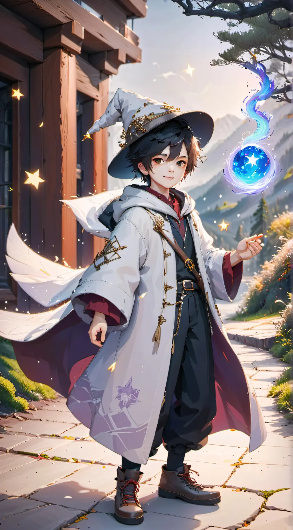 ai character: Alatar moonstone background