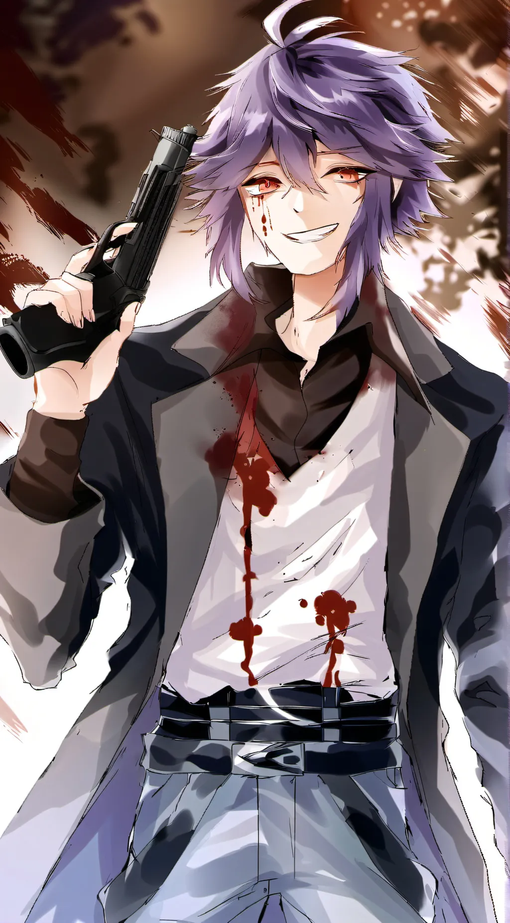 ai character: kokichi  background