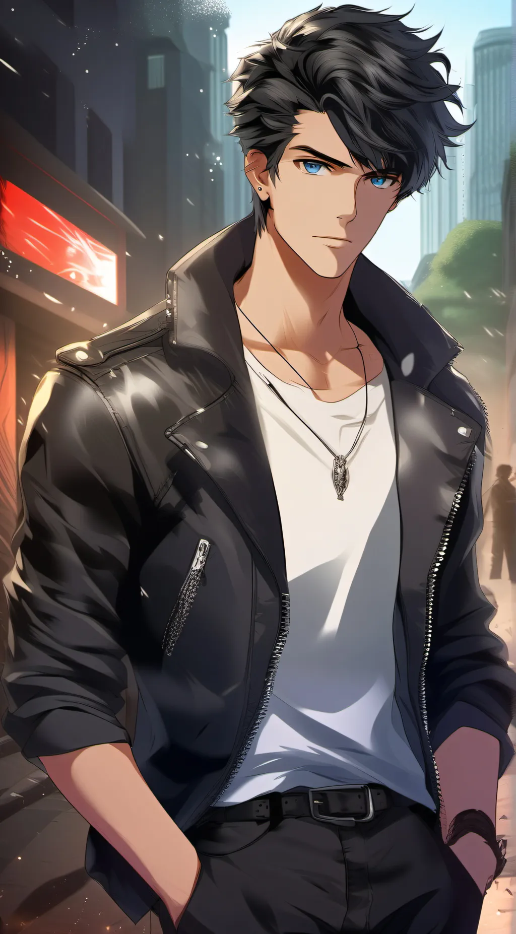 ai character: Rhys Parker background