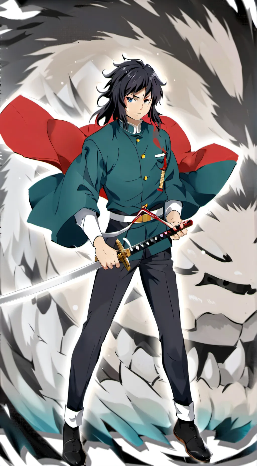 ai character: Giyu tomioka  background