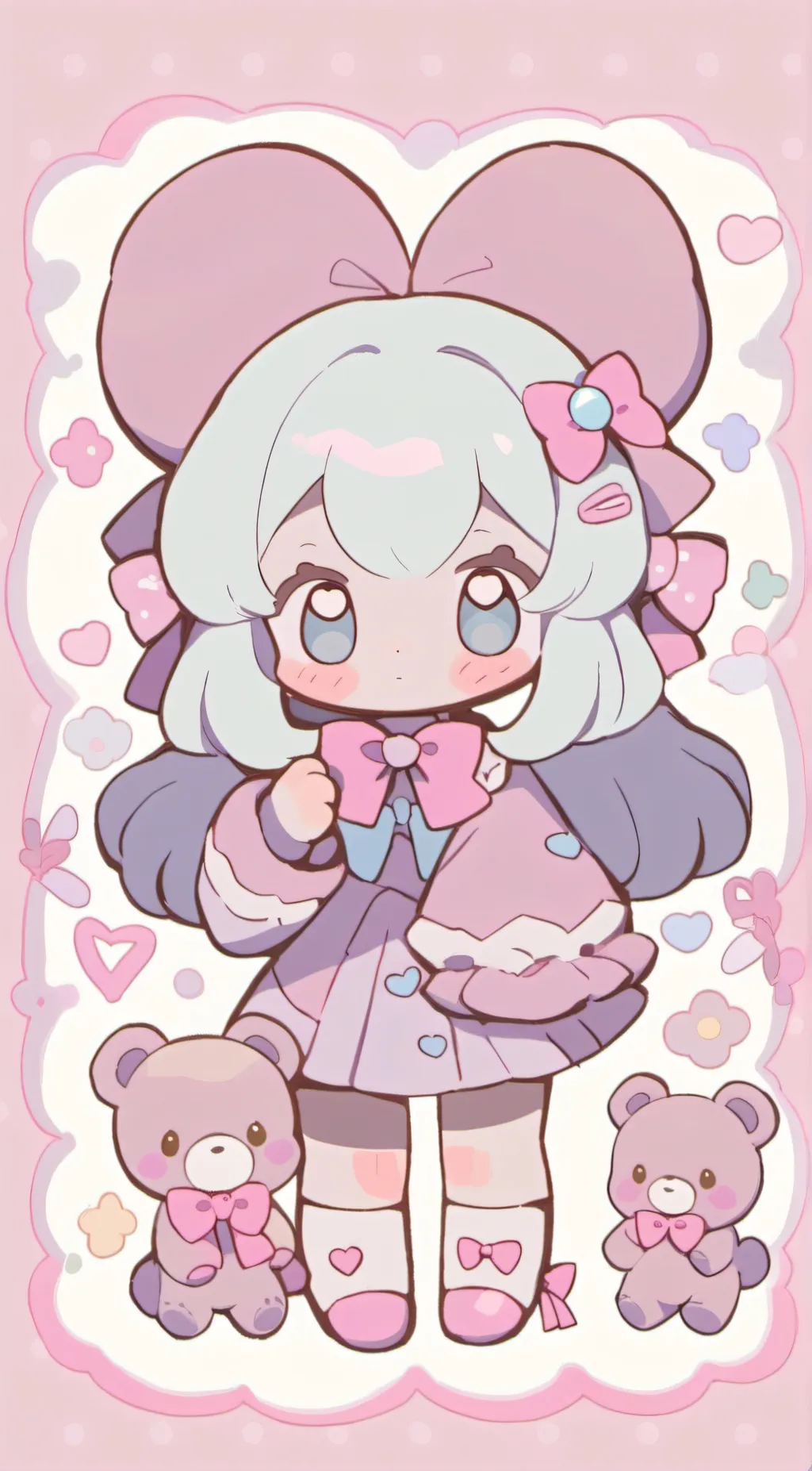 ai character: cinnamon roll background