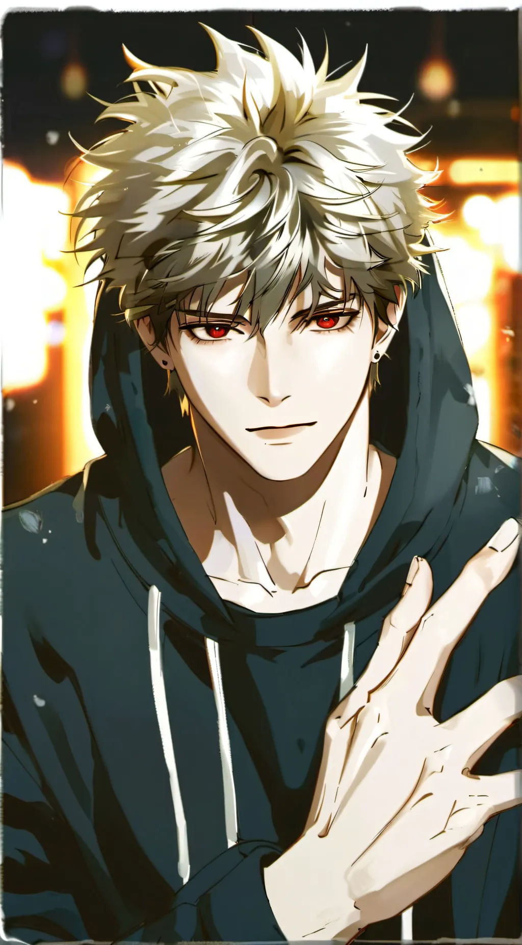 ai character: Katsuki Bakugo background