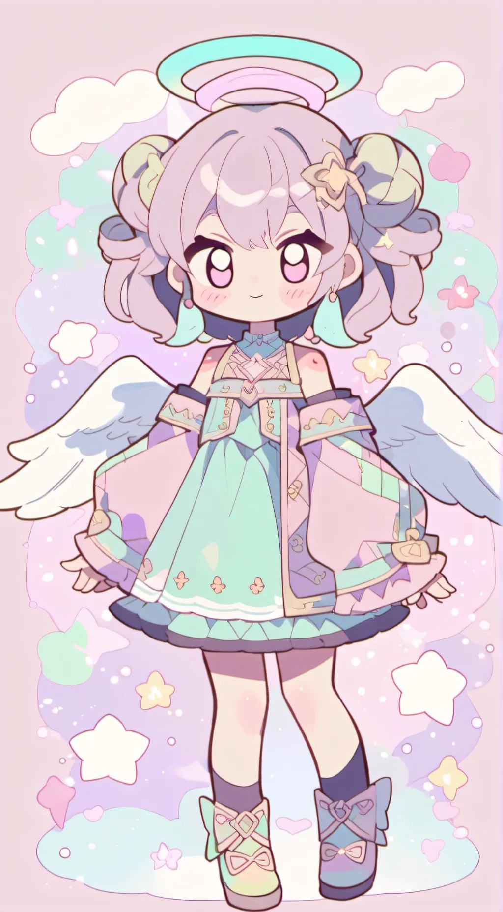 ai character: angela The angel background