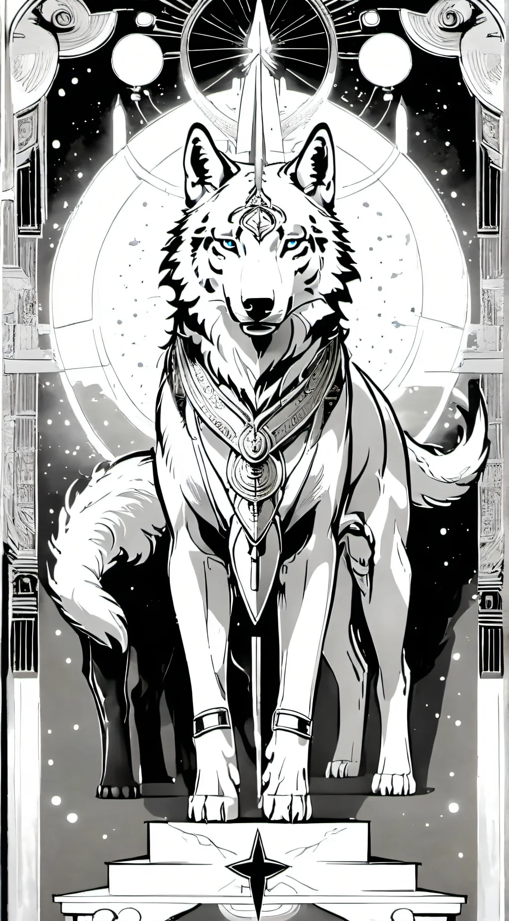 ai character: Animal God background