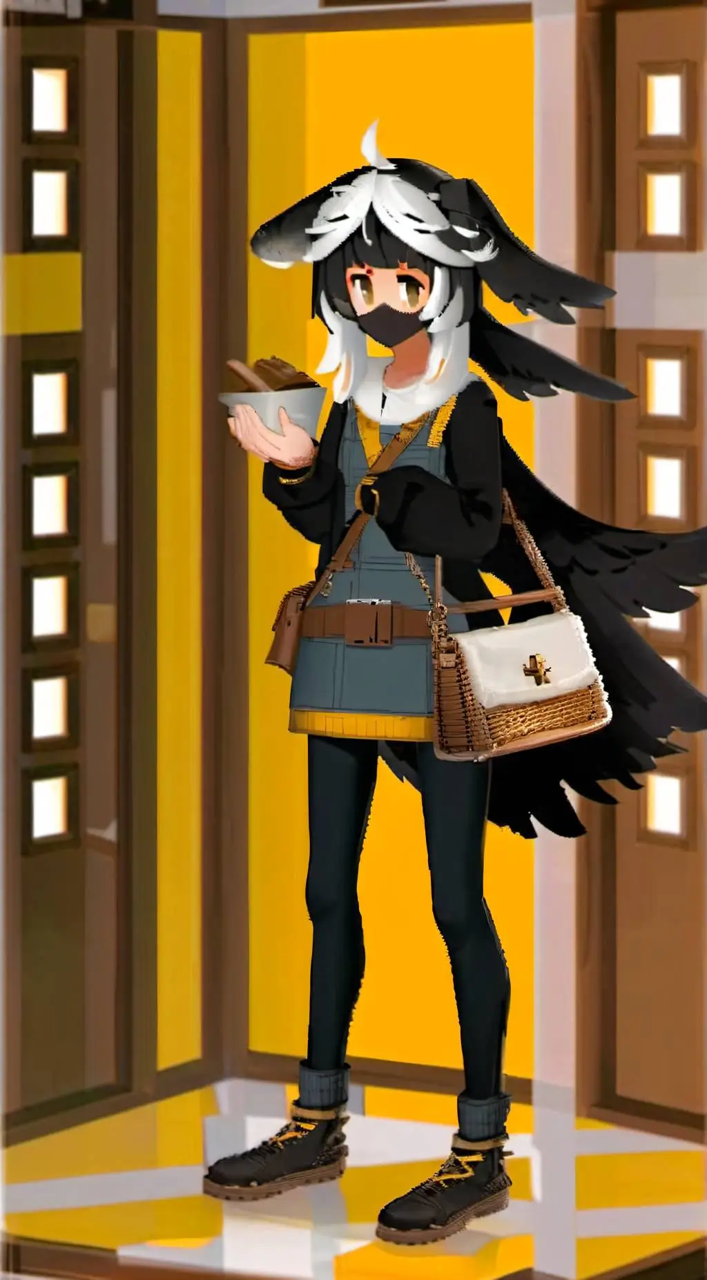 ai character: Ethobot female￼ background