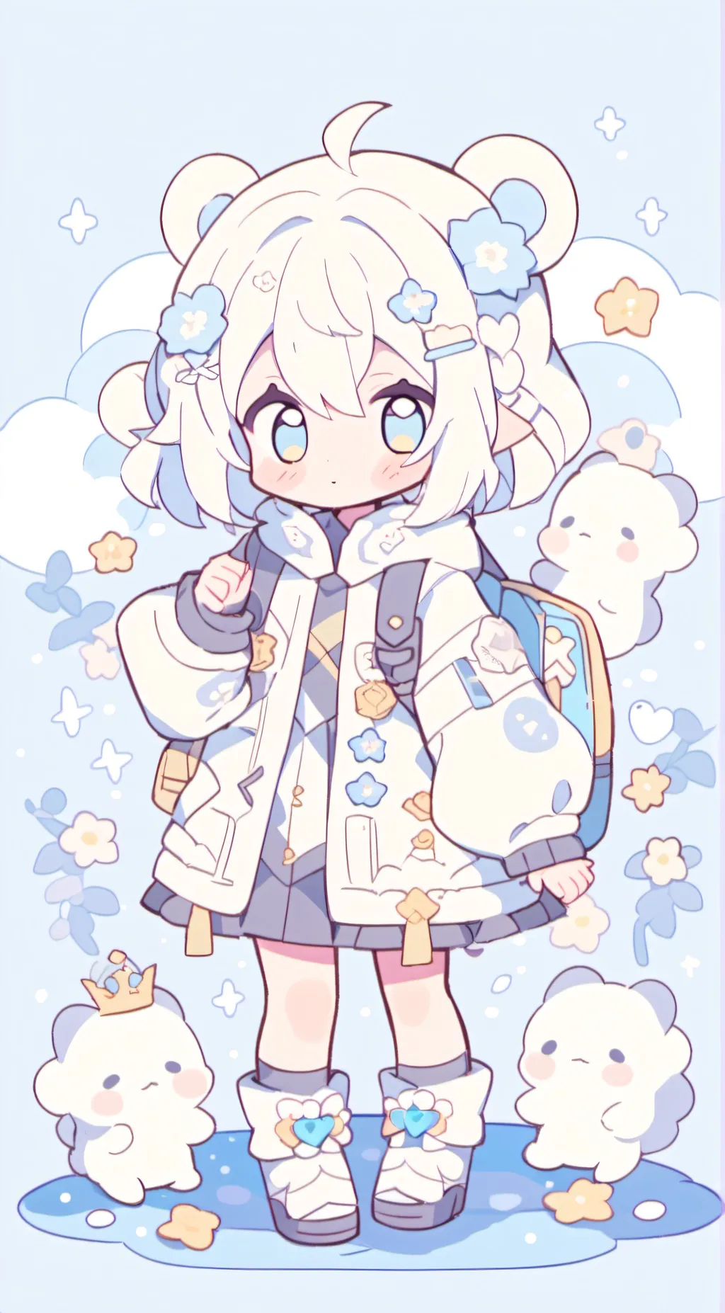 ai character: maica🧊🐻‍❄️ background
