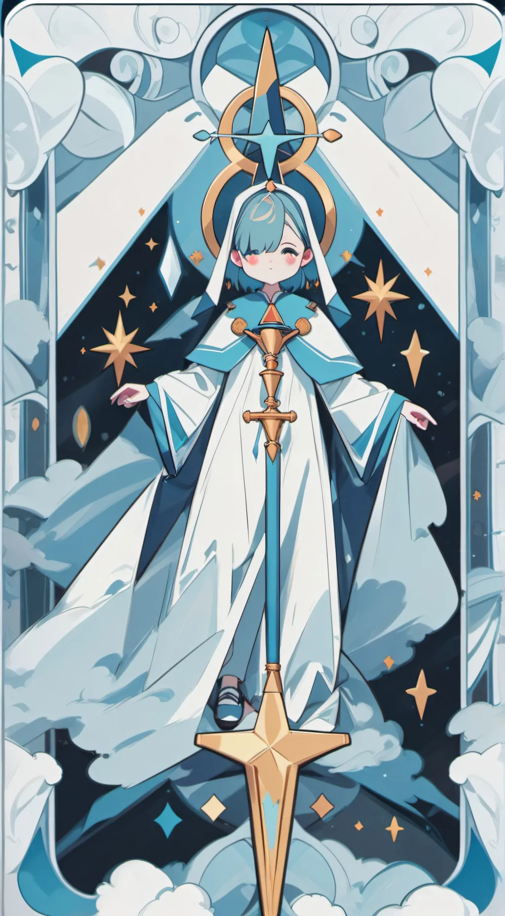 ai character: angel  background