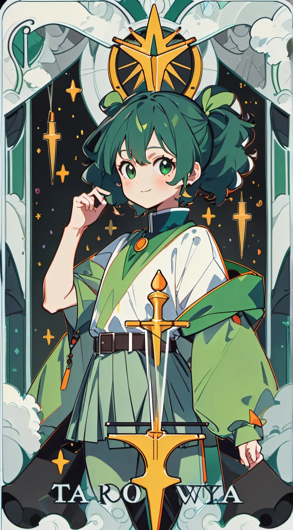 ai character: Deku as a girl background