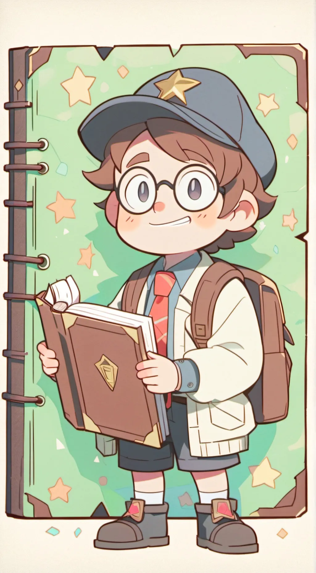 ai character: Dipper Pines background
