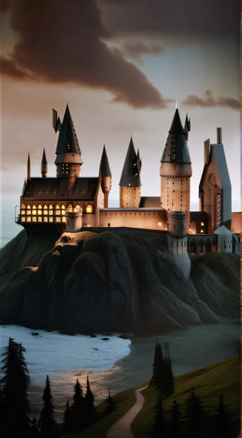 ai character: Hogwarts! background