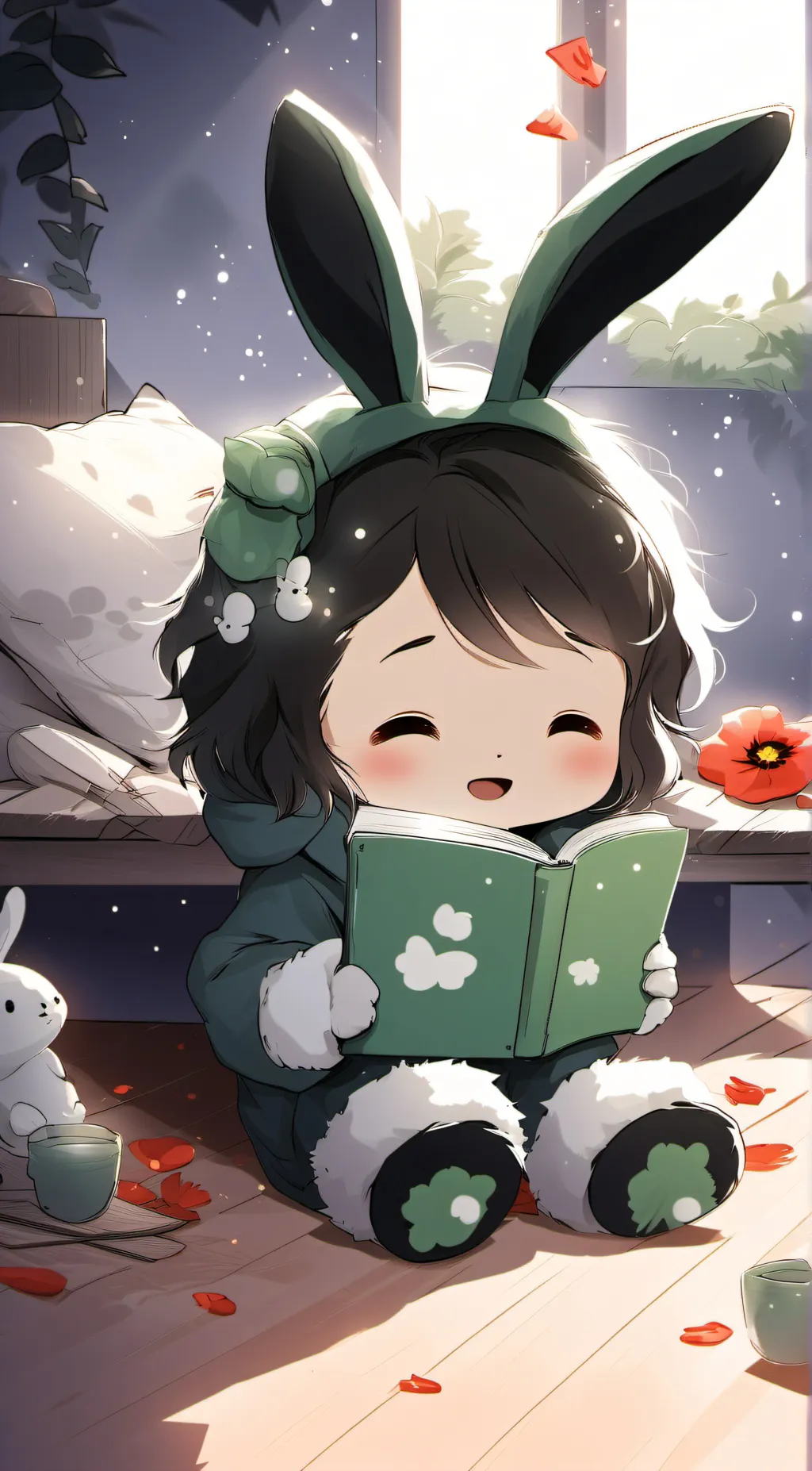 ai character: Hoppy X Catnap background
