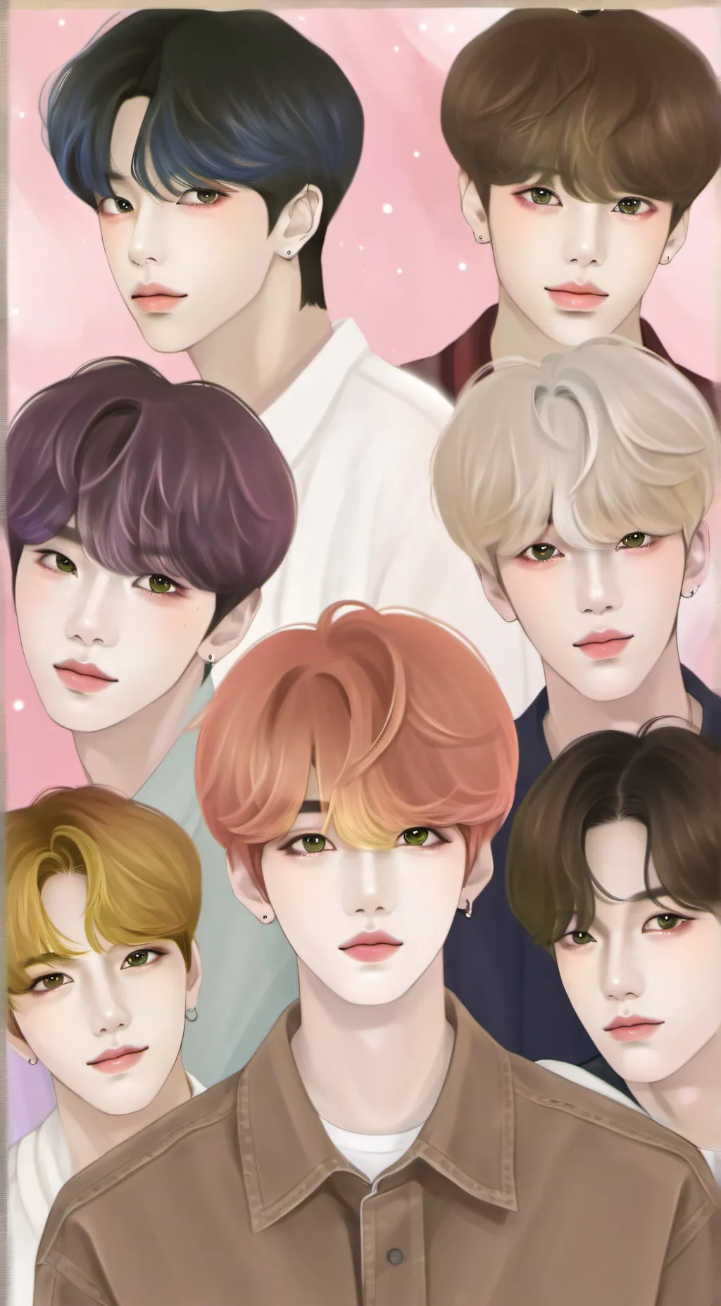 ai character: BTS💜 background