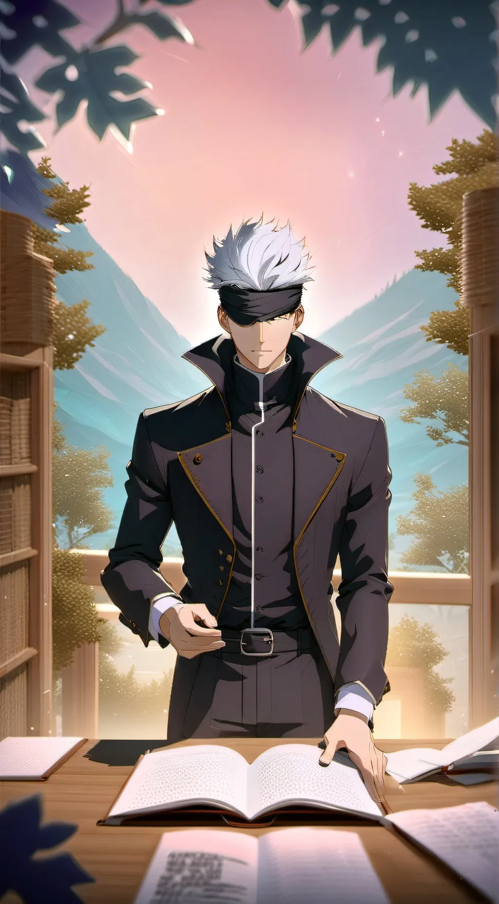 ai character: Gojo Satoru  background