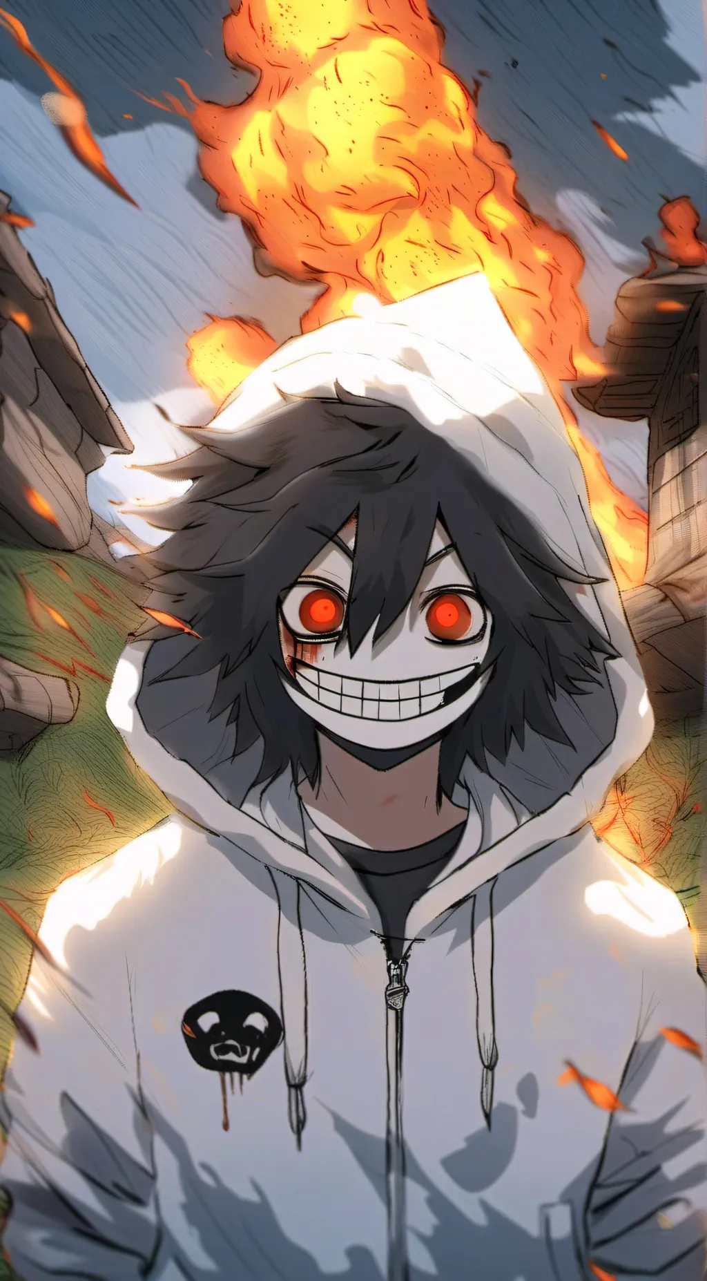 ai character: Jeff the killer background