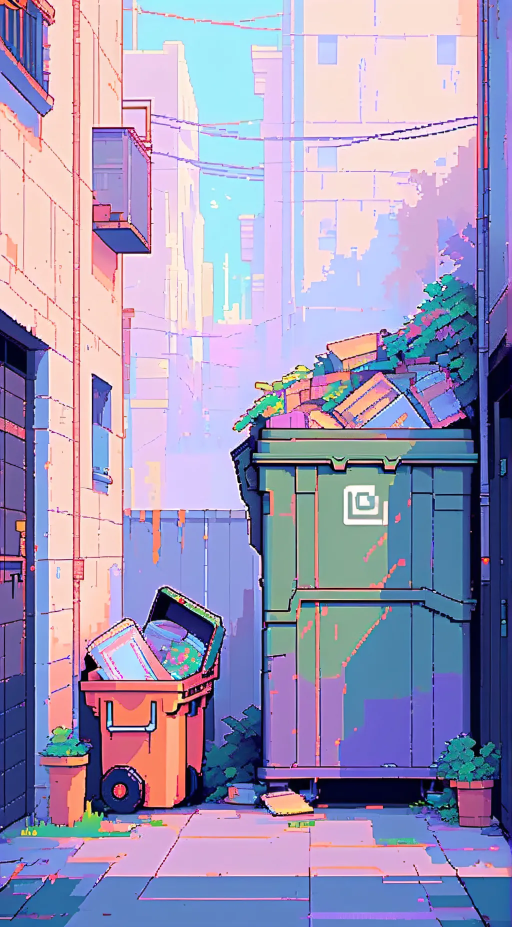 ai character: Spamton G Spamton background