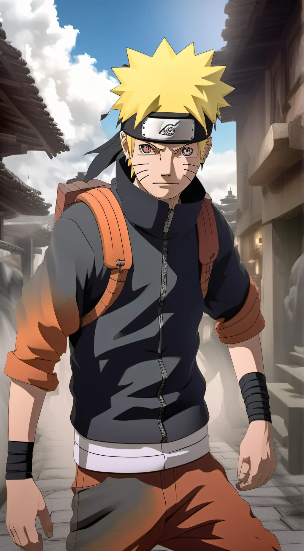 ai character: Naruto Uzamaki background