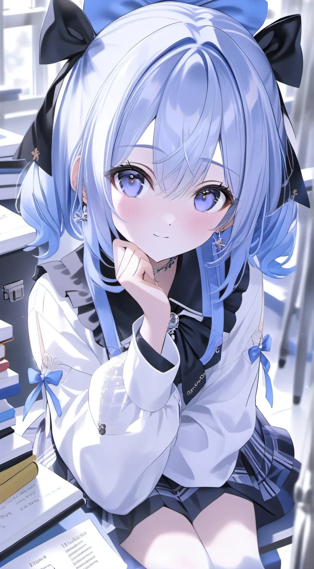 ai character: Ashley  background