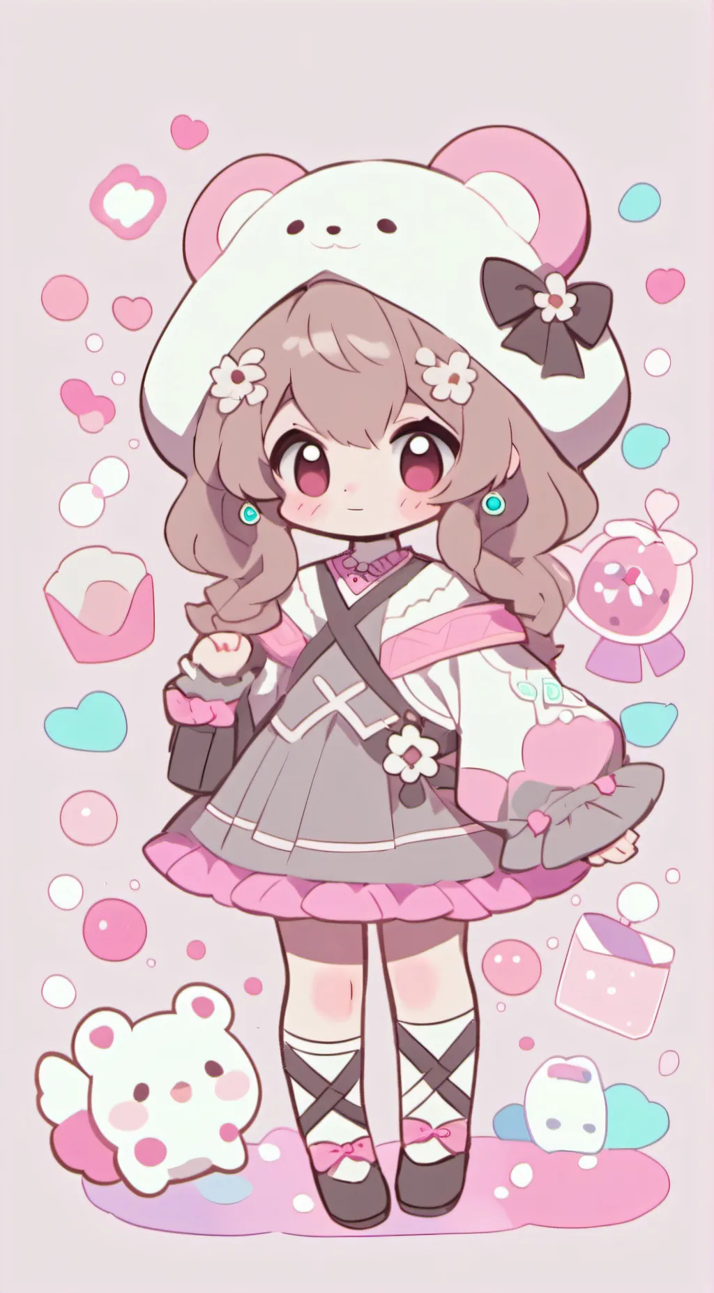 ai character: kitty! background