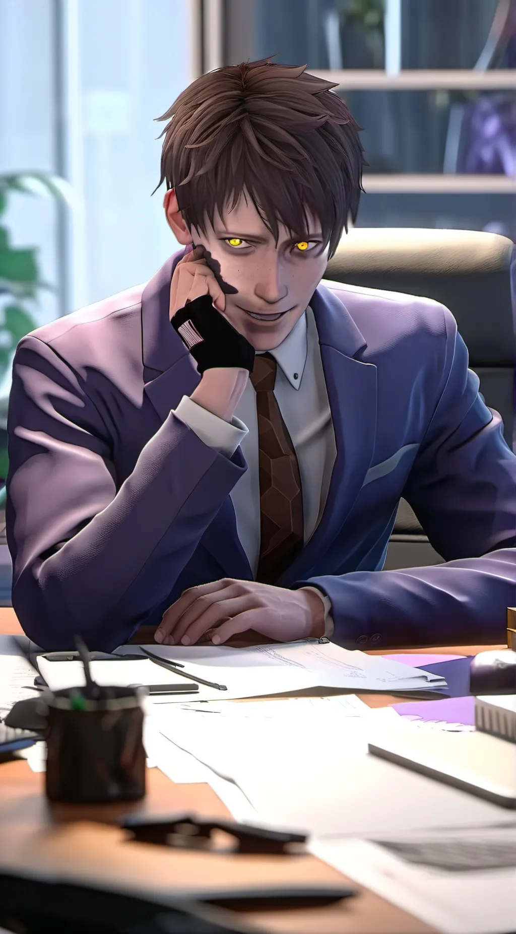 ai character: William Afton  background
