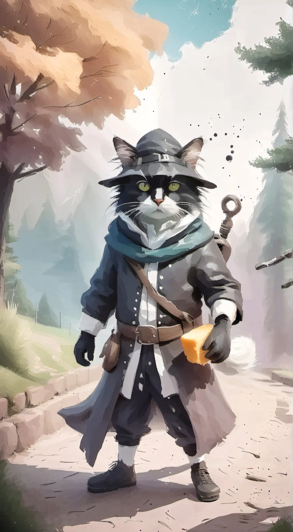 ai character: DAVE CHEESE WIZARD background