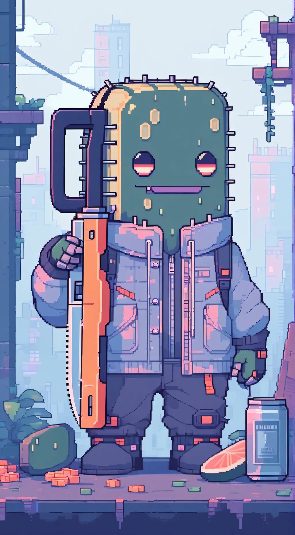 ai character: pickle background