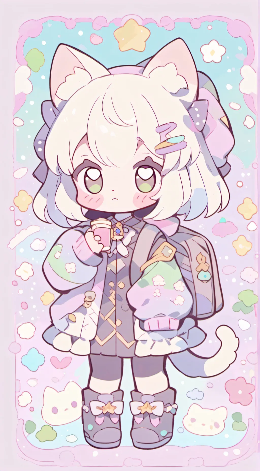 ai character: kitty background