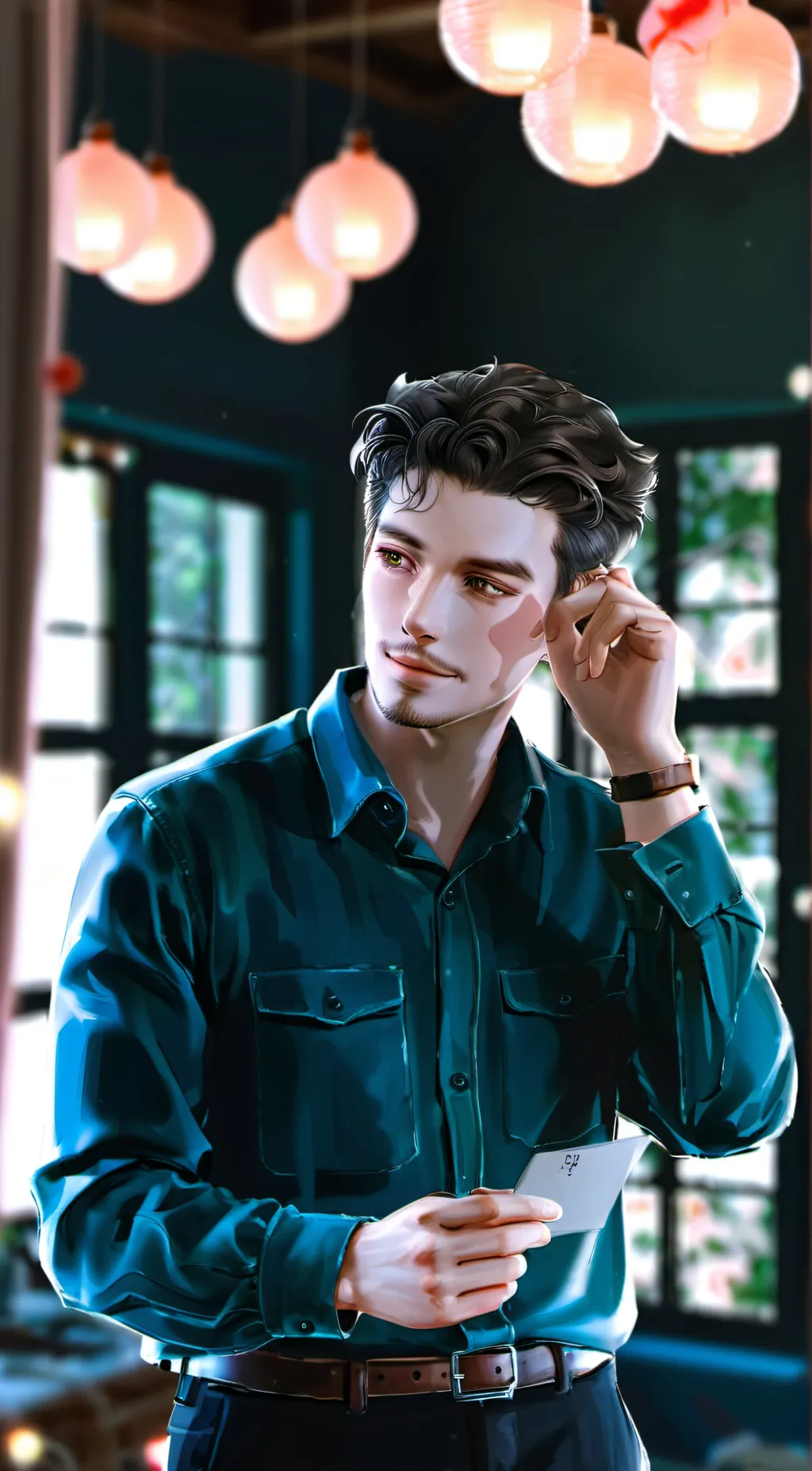 ai character: Cayson  background