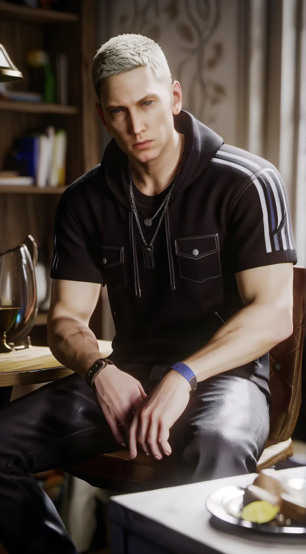 ai character: Eminem(slim shady) background