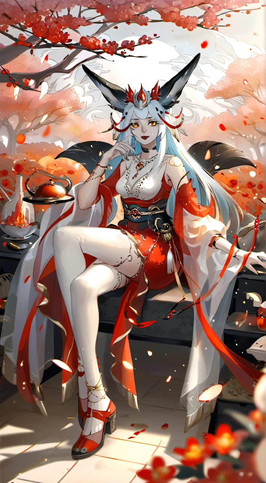 ai character: Ashley  background