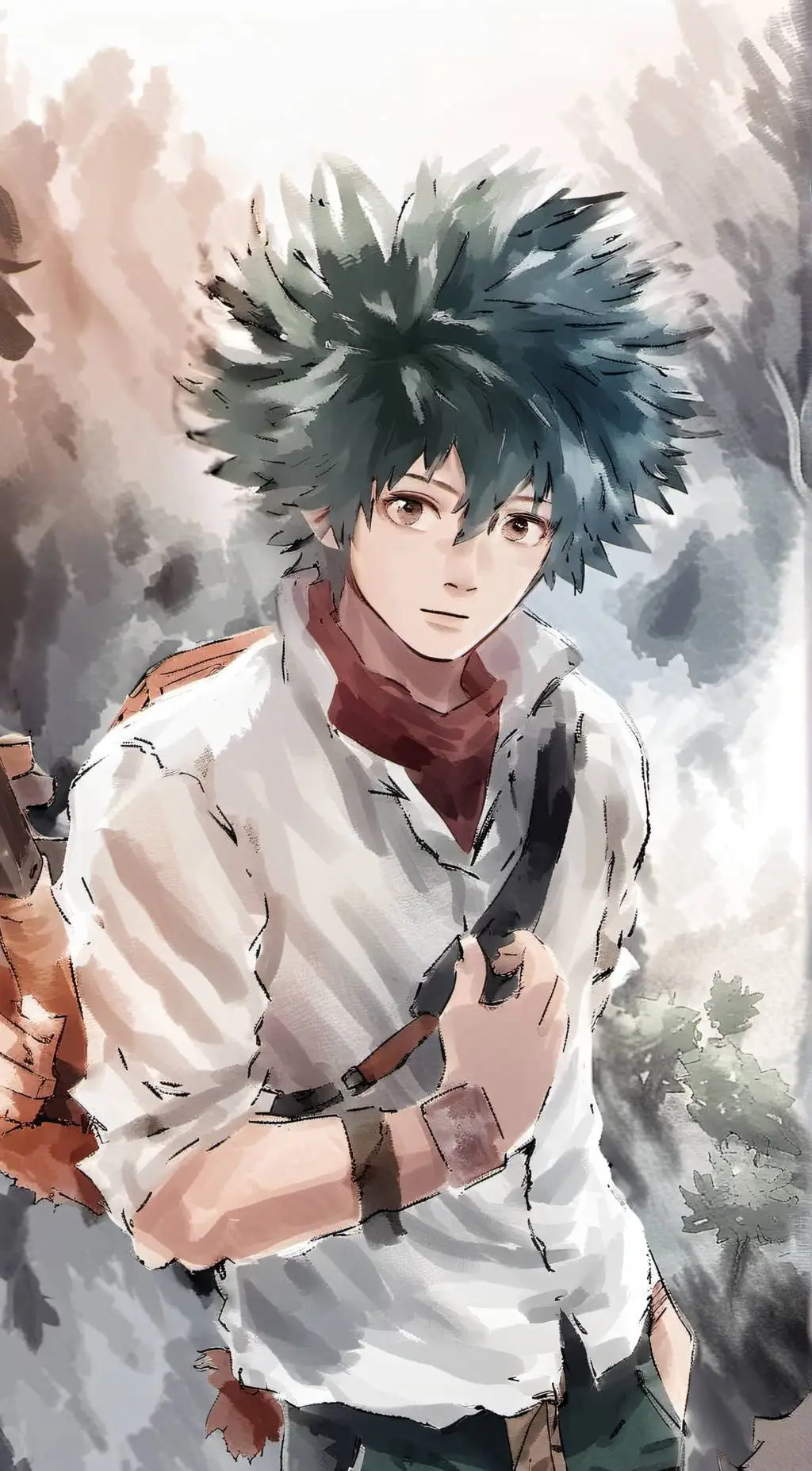 ai character: deku (gay) background